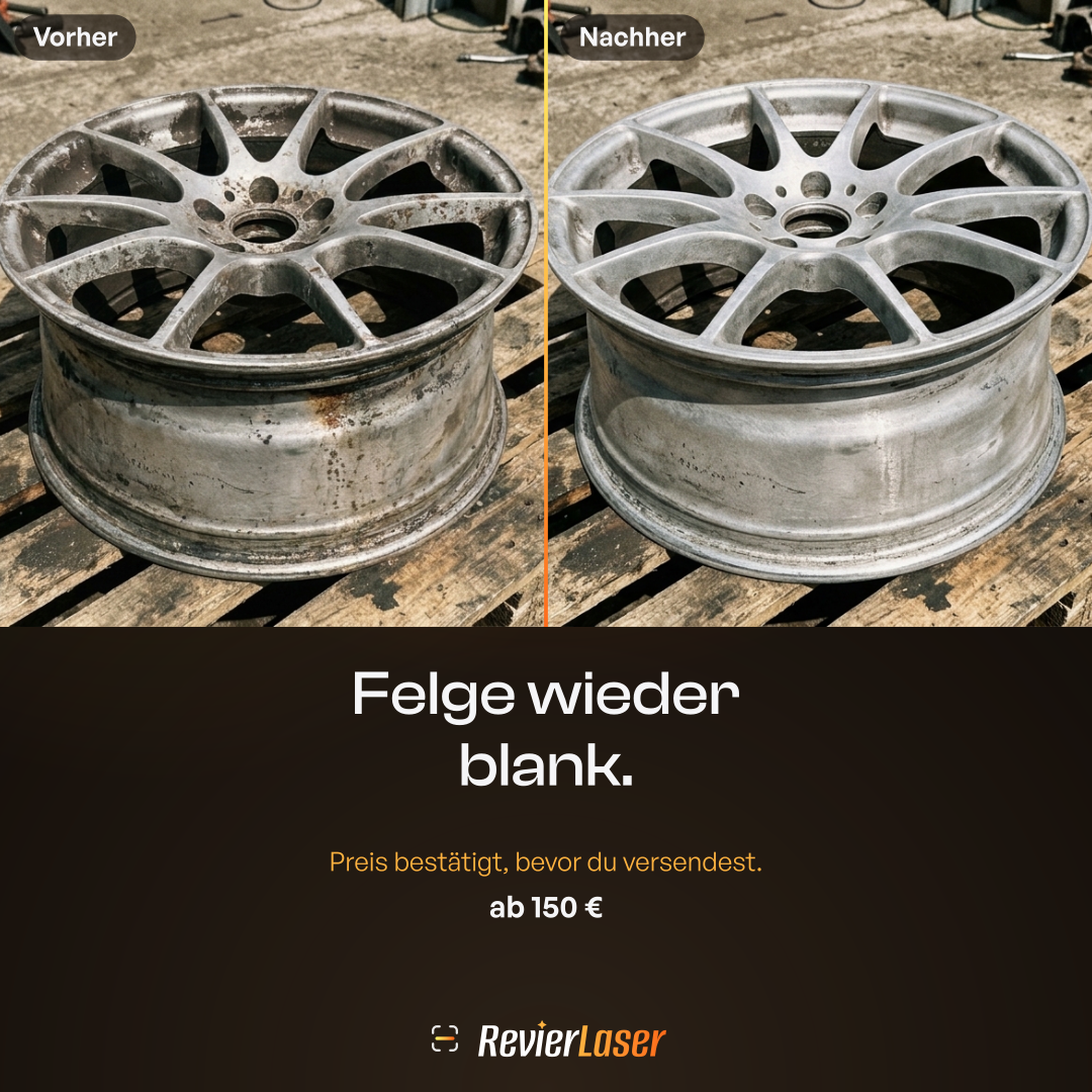 Anzeige Felgen & Teile entlacken, Meta Feed, 1080 × 1080 Pixel