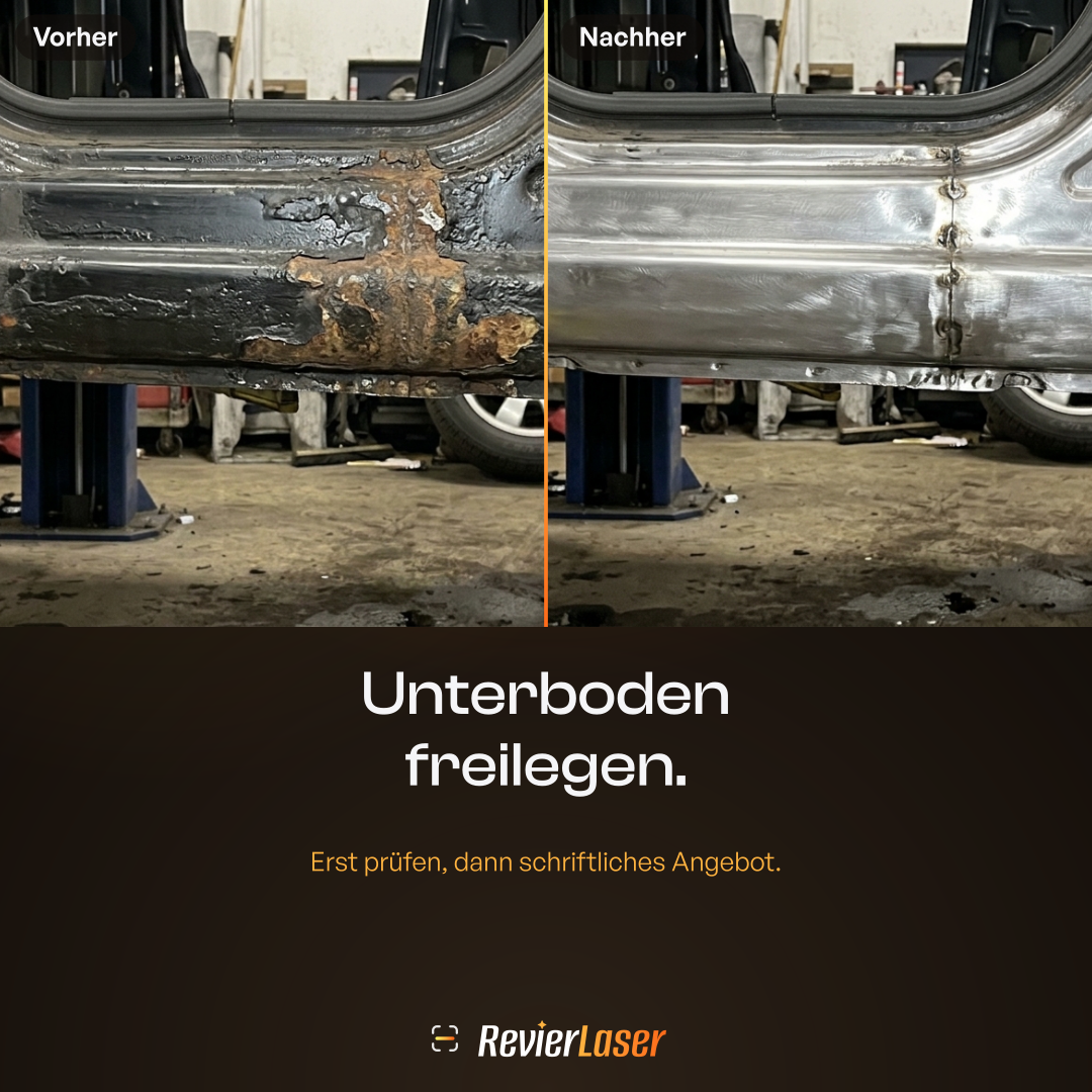 Anzeige Unterbodenschutz entfernen, Meta Feed, 1080 × 1080 Pixel