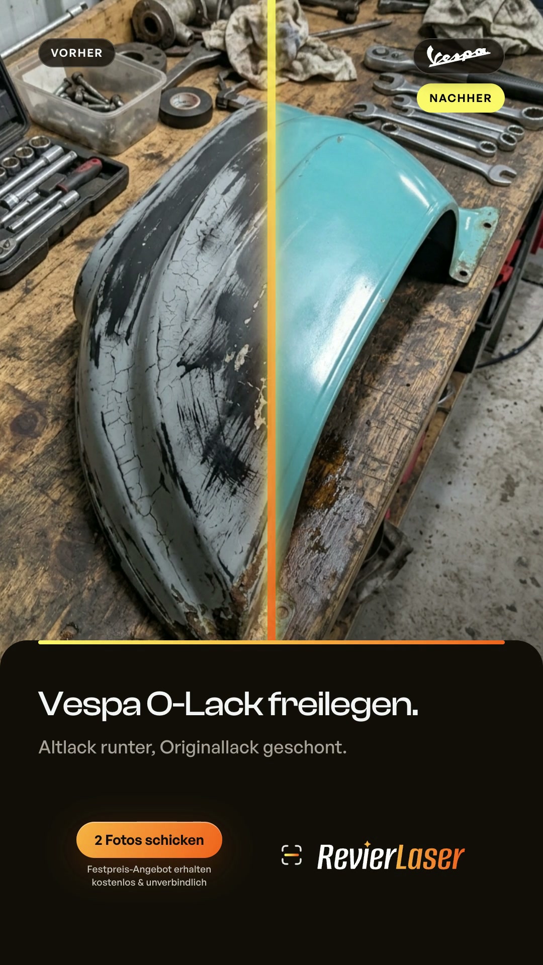 Vespa 50 Special / PX Seitenhaube (Split-Ad)