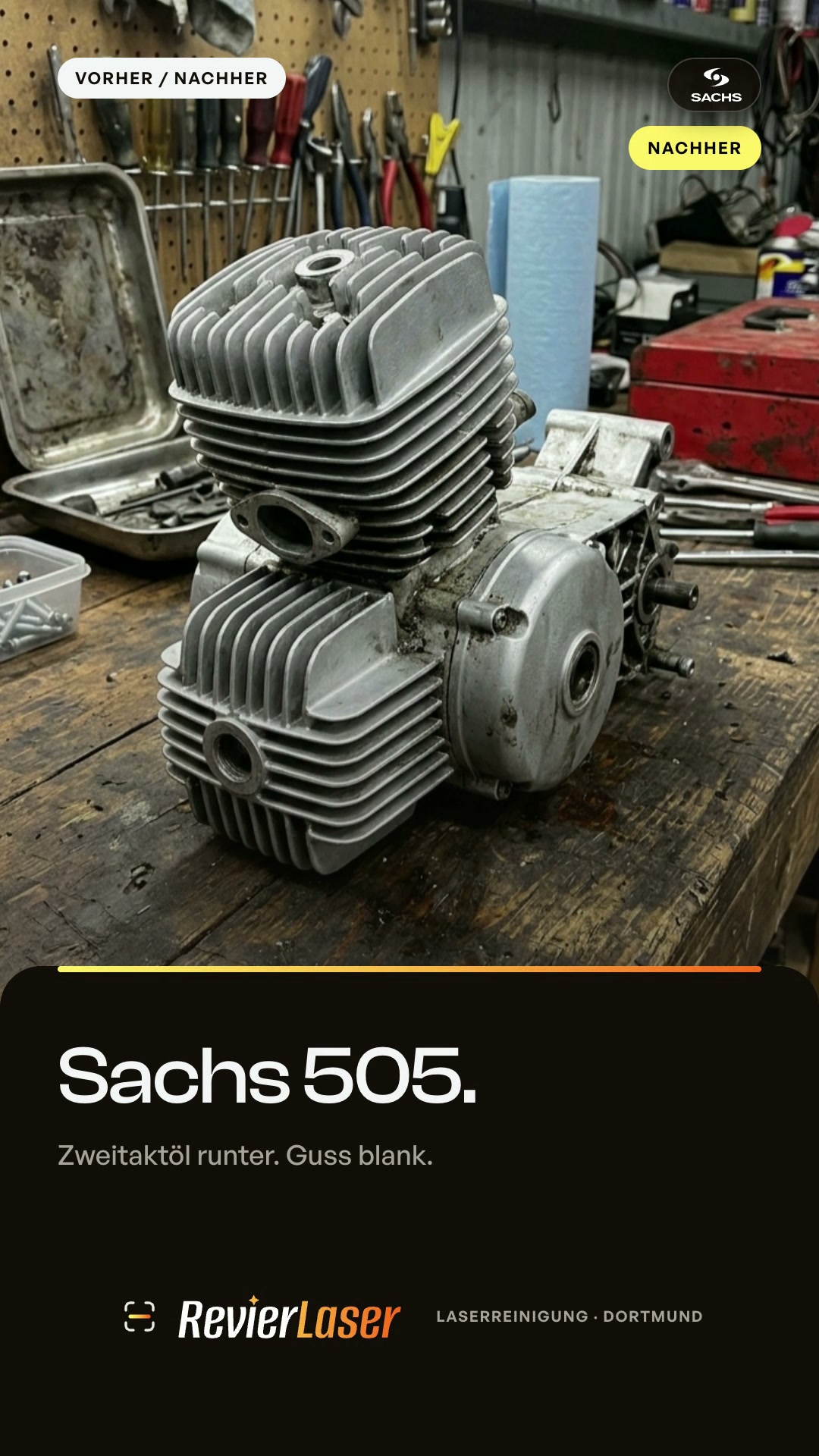 Hercules Prima 5 Motorblock (Sachs 505)