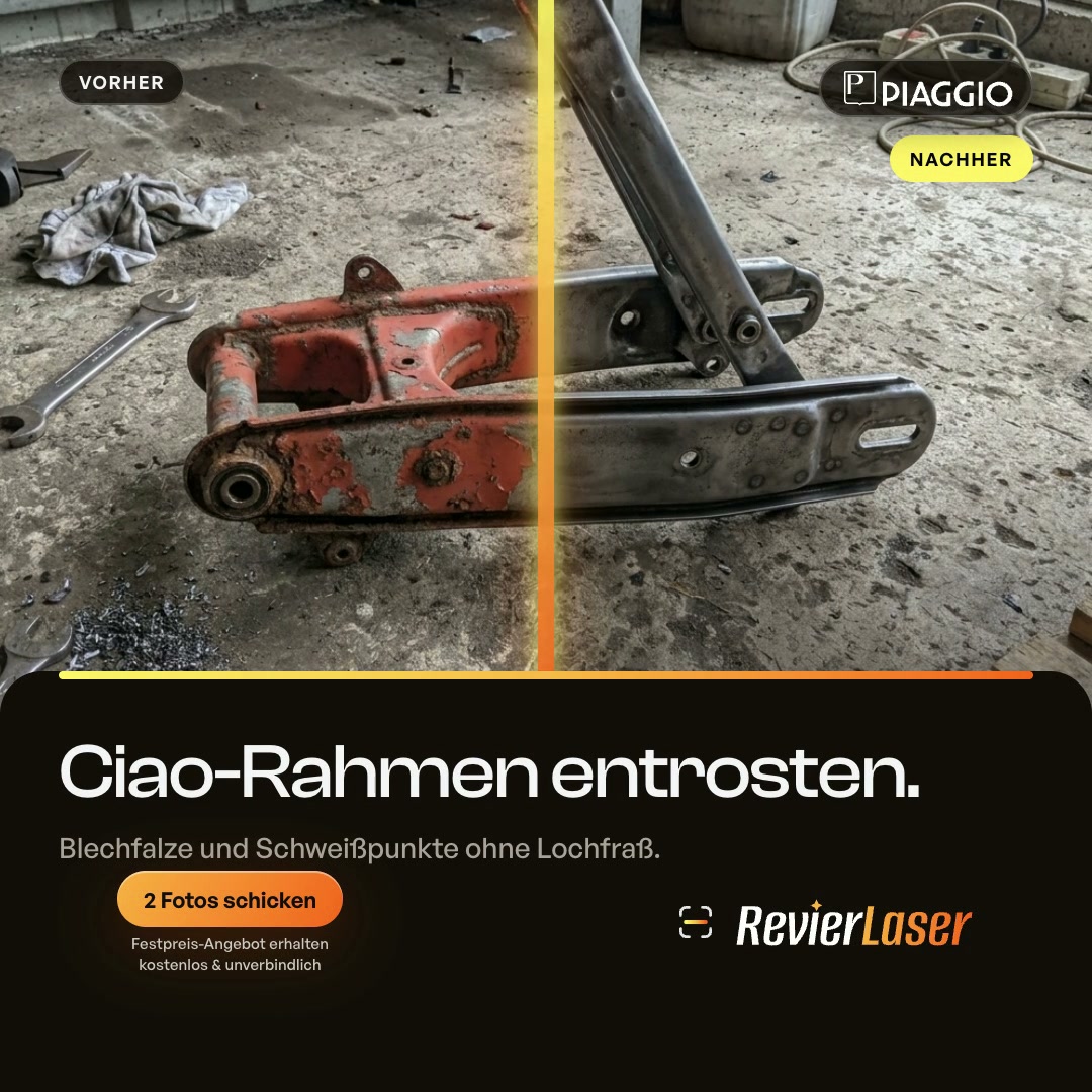 Piaggio Ciao Schwinge & Trittbrett (Split-Ad)