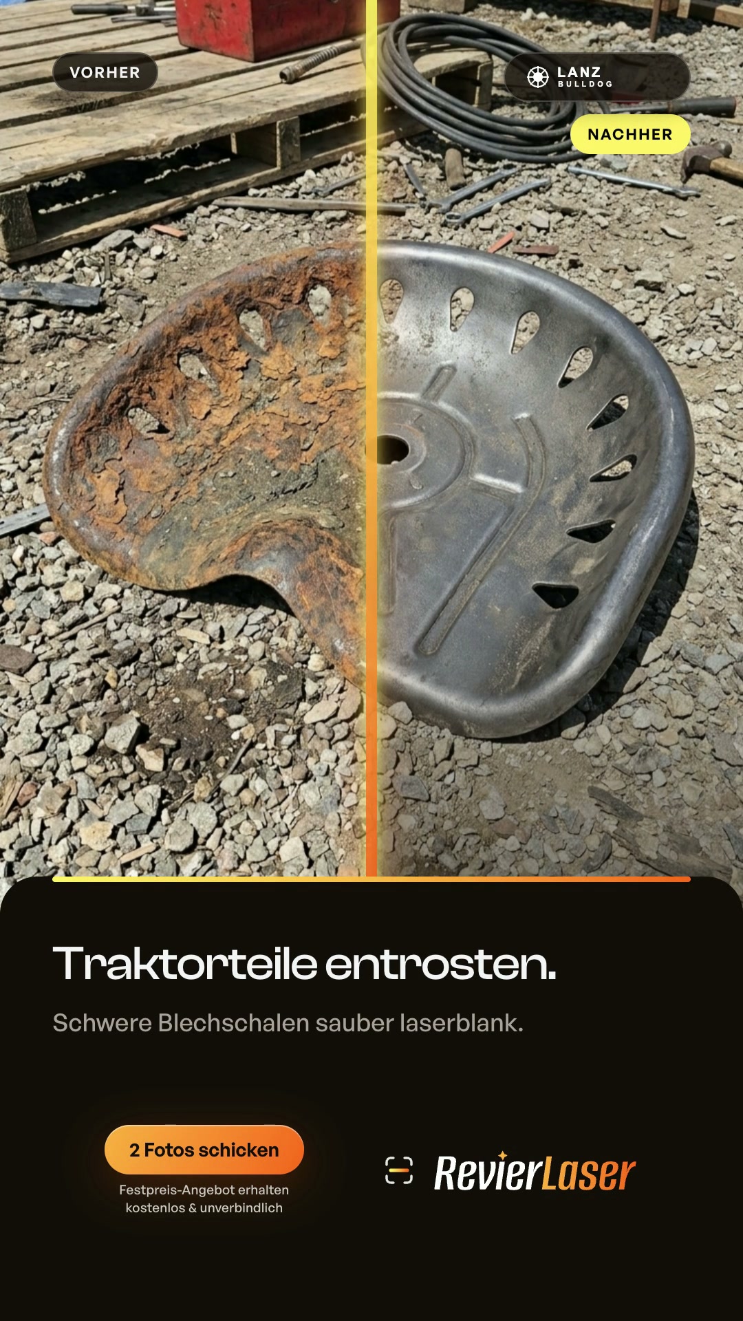 Lanz Bulldog Traktorsitz (Split-Ad)