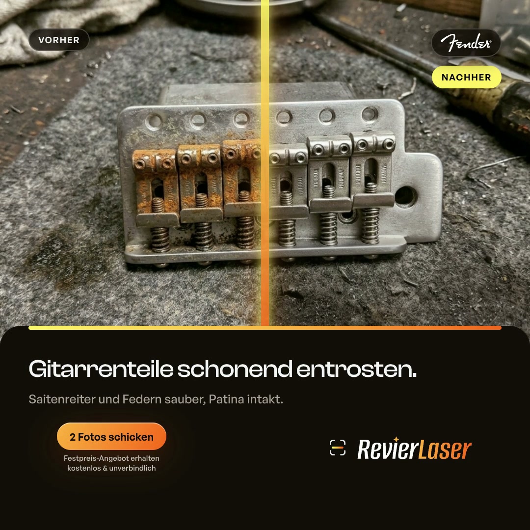 Vintage E-Gitarren Tremolo-Brücke (Split-Ad)
